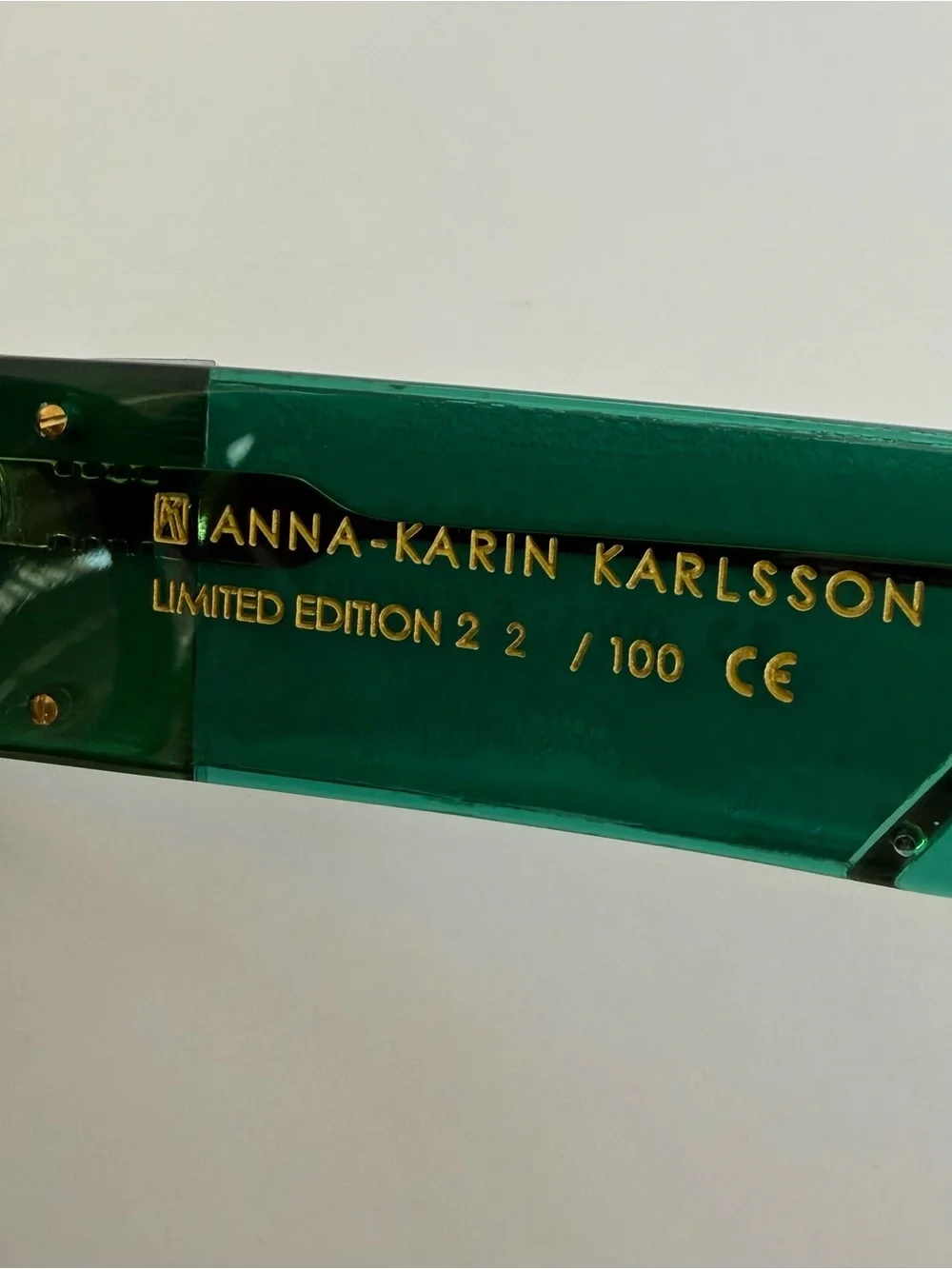 NEW!!! Anna-Karin Karlsson women emerald green sunglasses Limited Edition 1750$